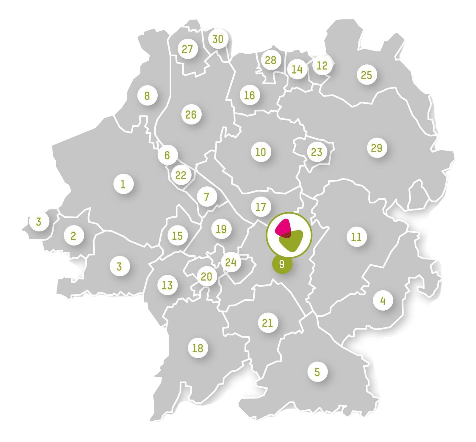 Karte des Einzugsgebiets der BVS Unteres Emmental im Kanton Bern